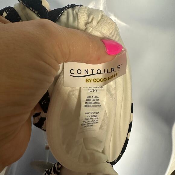 Coco Reef Contours Women’s Zebra Underwire One Piece Swimsuit | Size 10 34C New - Picture 11 of 13